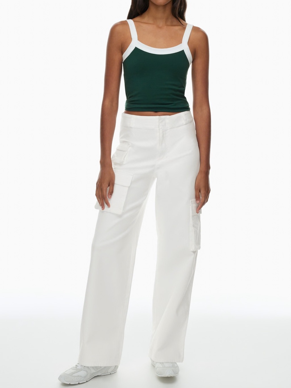 Aritzia Wilfred Free White Cargo Pants